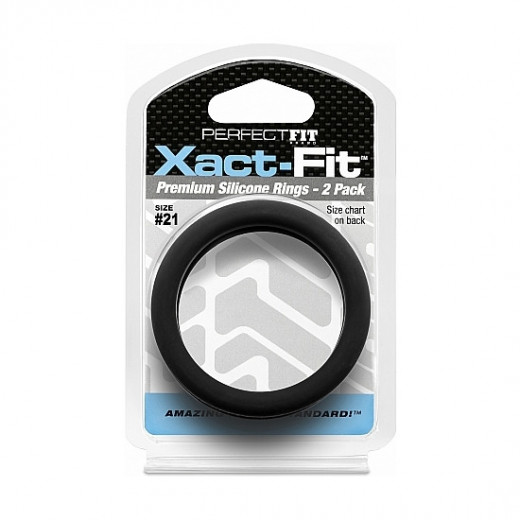 XACT FIT PACK DE 2 ANILLOS DE SILICONA 20CM NEGRO