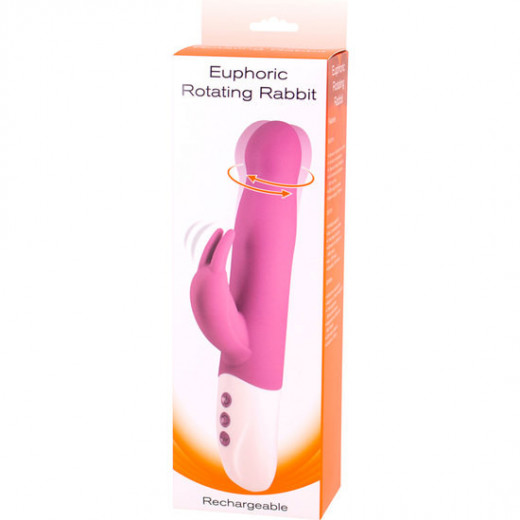 EUPHORIC VIBRADOR CONEJITO CON ROTACIoN MORADO