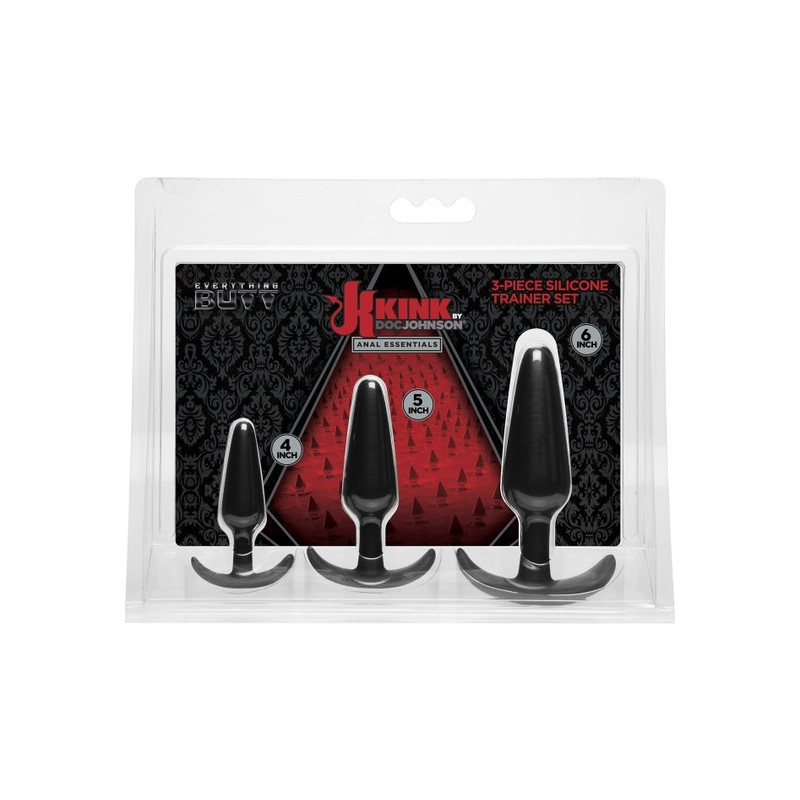 SET ANAL 3 PIEZAS SILICONA