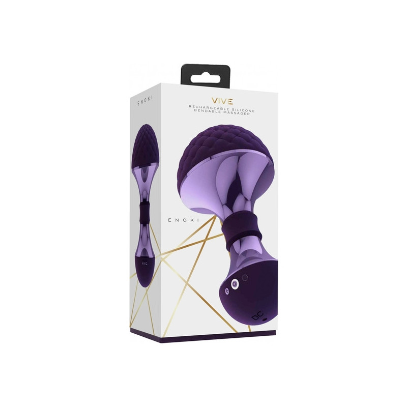 VIVE ESTIMULADOR CABEZA FLEXIBLE MORADO