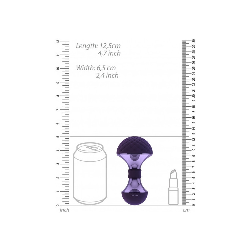 VIVE ESTIMULADOR CABEZA FLEXIBLE MORADO