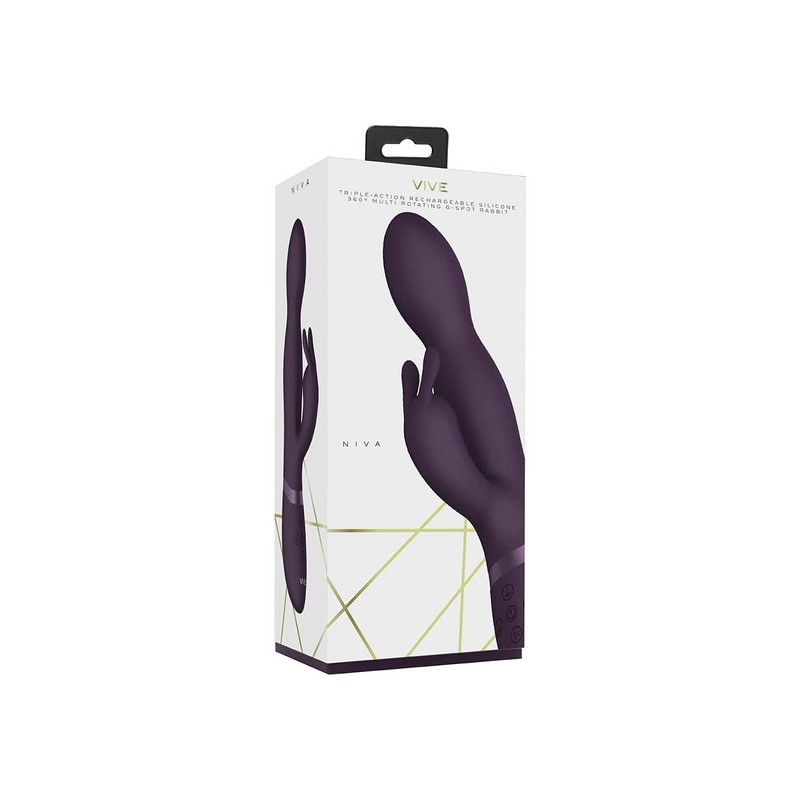 VIVE CONEJO VIBRADOR PUNTO G MORADO