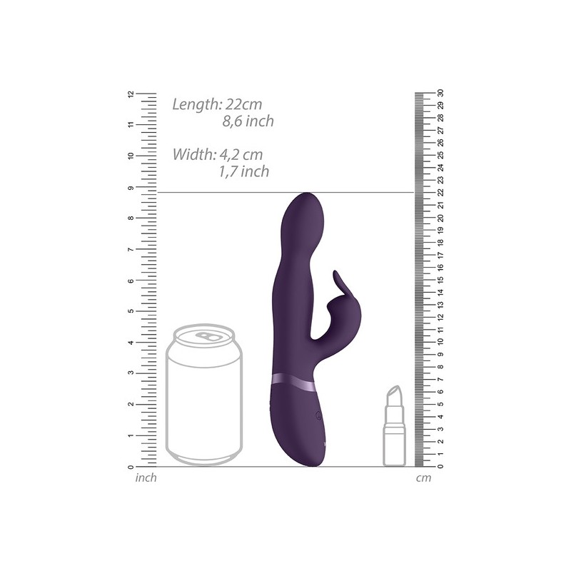 VIVE CONEJO VIBRADOR PUNTO G MORADO