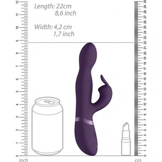 VIVE CONEJO VIBRADOR PUNTO G MORADO