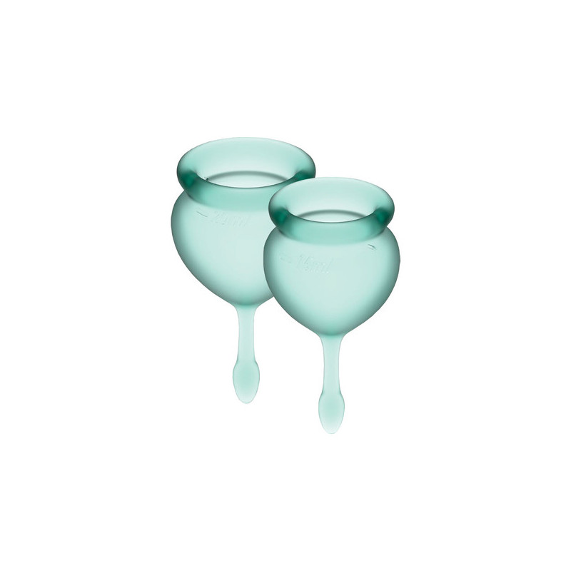 SATISFYER FEEL GOOD COPA MENSTRUAL VERDE OSCURO
