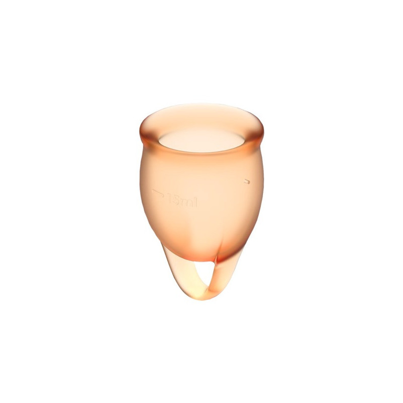 SATISFYER FEEL CONFIDENT COPA MENSTRUAL NARANJA