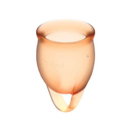 SATISFYER FEEL CONFIDENT COPA MENSTRUAL NARANJA