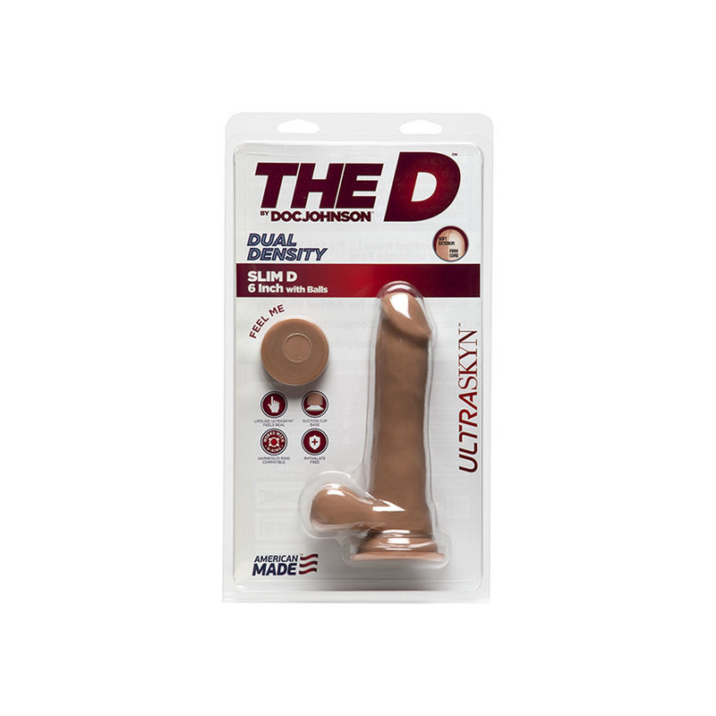 DILDO DELGADO ULTRASKYN 1650 CM CARAMELO