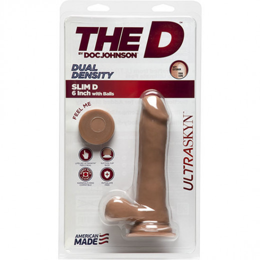 DILDO DELGADO ULTRASKYN 1650 CM CARAMELO