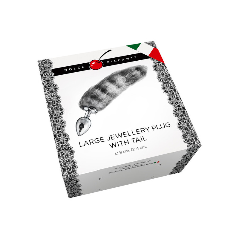 PLUG PLATA CON COLA L