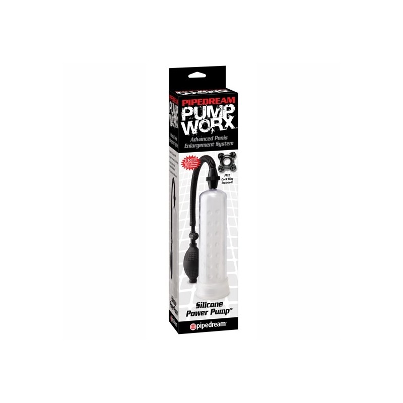 PUMP WORX BOMBA DE ERECCION DE SILICONA TRANSPARENTE