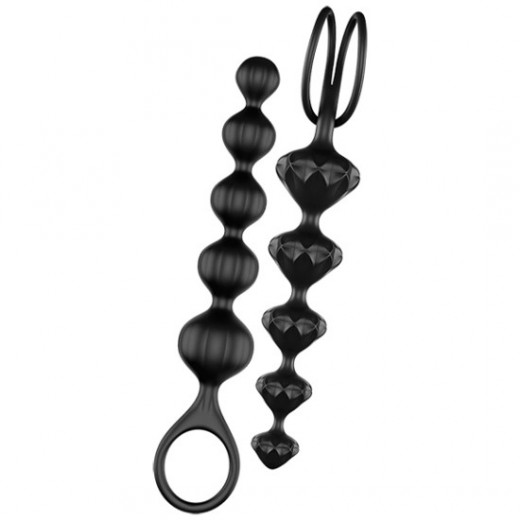 SATISFYER BEADS BOLAS ANALES SILICONA NEGRO