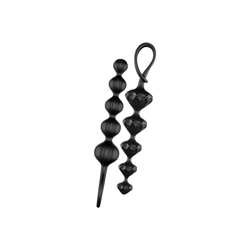 SATISFYER BEADS BOLAS ANALES SILICONA NEGRO