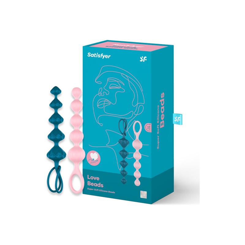SATISFYER BEADS BOLAS ANALES SILICONA COLORES