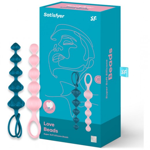 SATISFYER BEADS BOLAS ANALES SILICONA COLORES