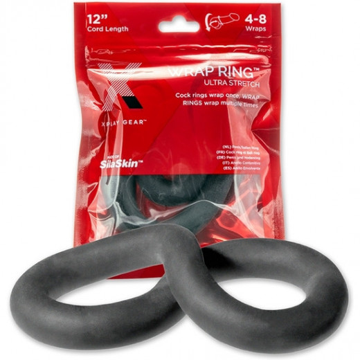 120 ULTRA WRAP ANILLO DE SILICONA NEGRO