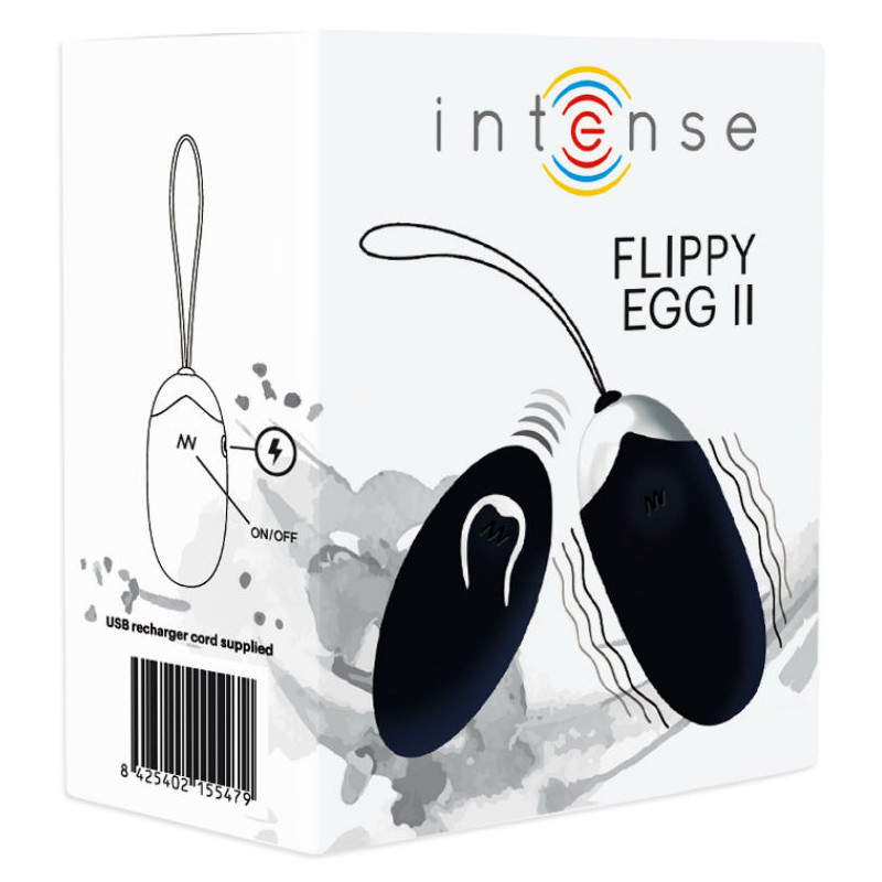 Intense Flippy Ii Huevo Recargable Remoto Negro