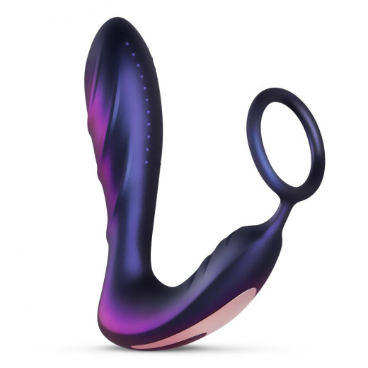 Hueman Black Hole Plug Anal Con Anillo Para El Pene/TestÍCulos Con Control Remoto Usb
