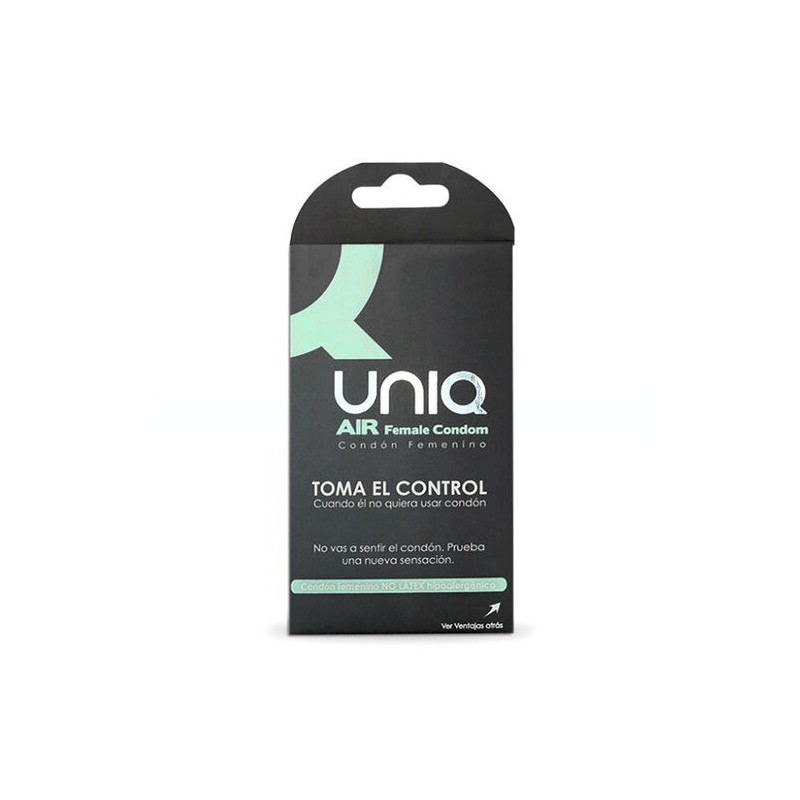 UNIQ AIR CONDOM PRESERVATIVO FEMENINO 3 UNIDADES