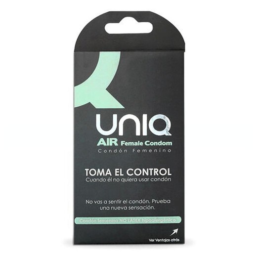 UNIQ AIR CONDOM PRESERVATIVO FEMENINO 3 UNIDADES