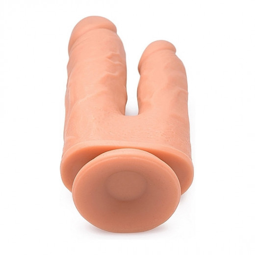 PENE REALiSTICO DOBLE CON VIBRADOR 10 VELOCIDADES