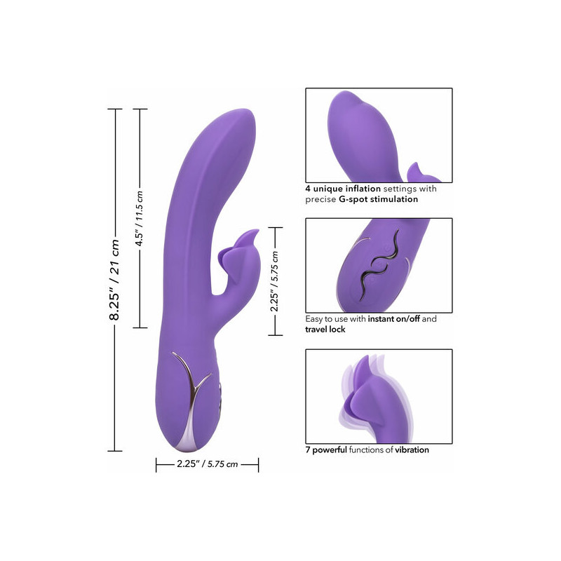 VIBRADOR PUNTO G DOBLE ESTIMULACIoN MORADO