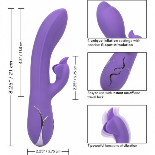 VIBRADOR PUNTO G DOBLE ESTIMULACIoN MORADO