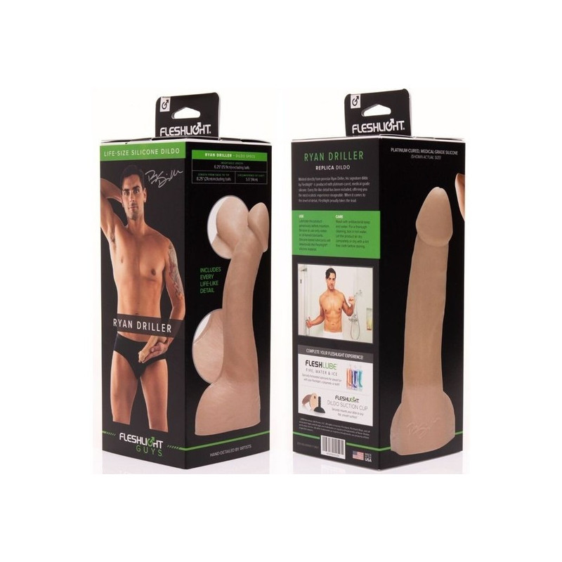 FLESHLIGHT GUYS RYAN DRILLER PENE REALiSTICO SILICONA