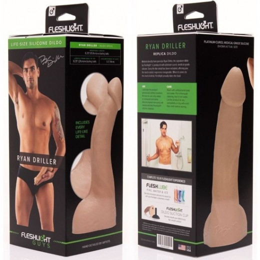FLESHLIGHT GUYS RYAN DRILLER PENE REALiSTICO SILICONA