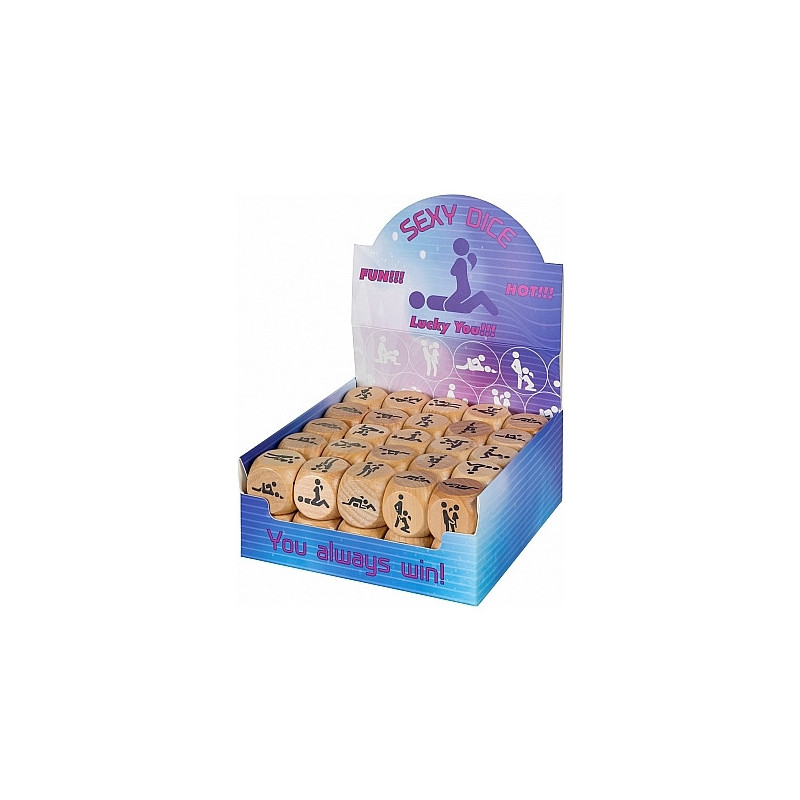 SEX POSITION DICE PACK DE 50 PCS MADERA