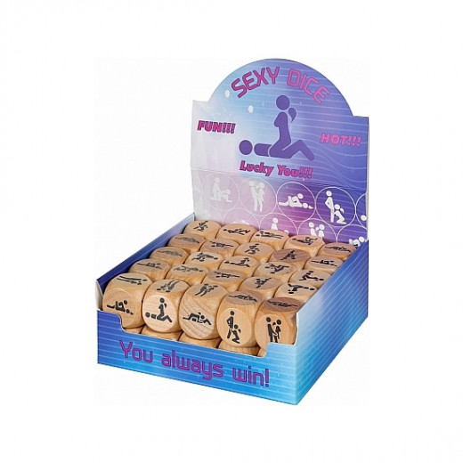 SEX POSITION DICE PACK DE 50 PCS MADERA
