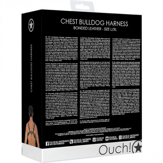 CHEST BULLDOG HARNESS NEGRO