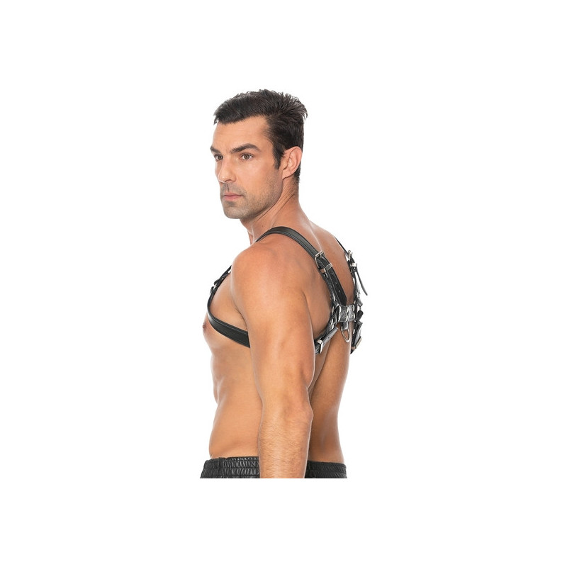 CHEST BULLDOG HARNESS NEGRO