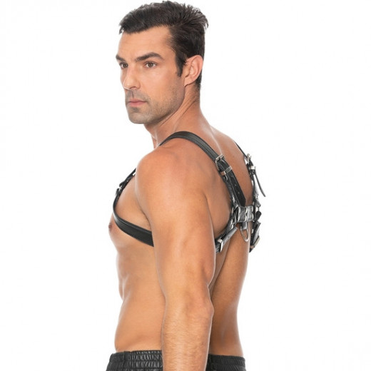 CHEST BULLDOG HARNESS NEGRO