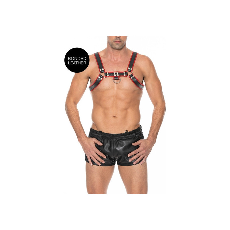 CHEST BULLDOG HARNESS ROJO
