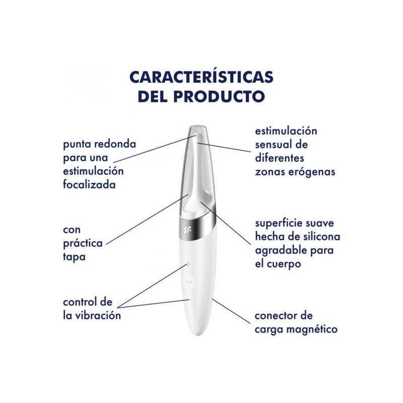 SATISFYER TWIRLING DELIGHT BLANCO
