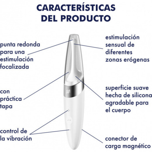 SATISFYER TWIRLING DELIGHT BLANCO