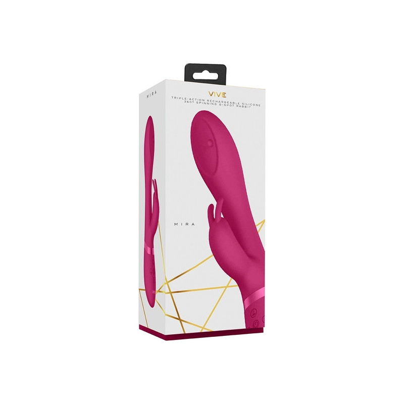 MIRA RABBIT PUNTO G SILICONA ROSA