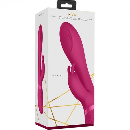 MIRA RABBIT PUNTO G SILICONA ROSA