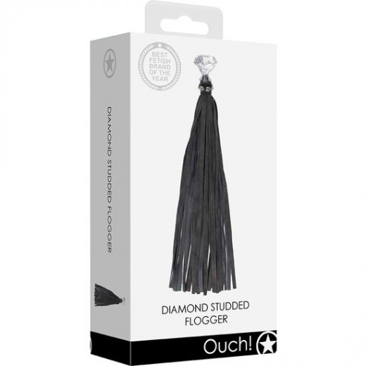 LaTIGO CON TACHUELAS DE DIAMANTE NEGRO