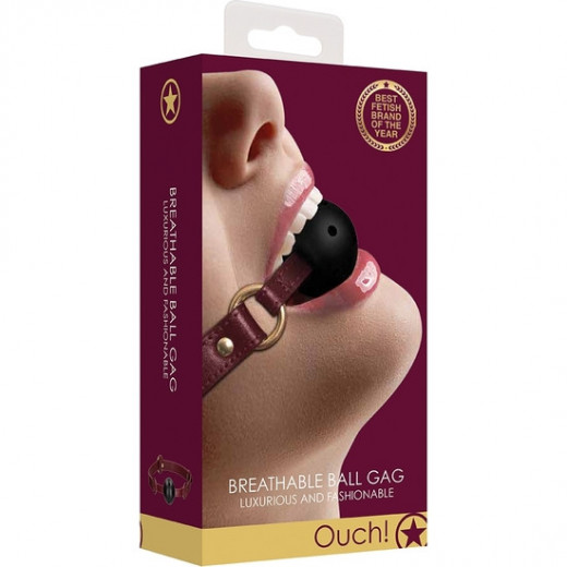 OUCH HALO BREATHABLE BALL GAG BURDEOS