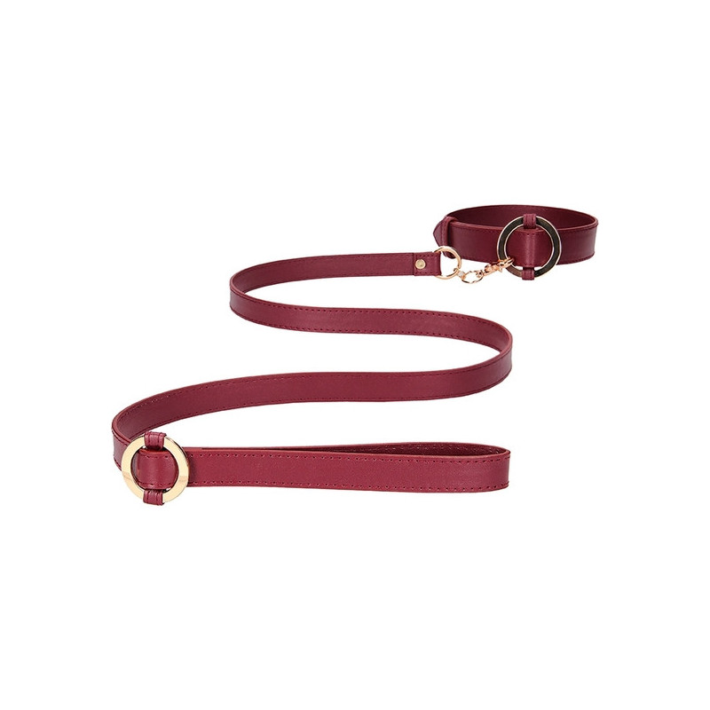 OUCH HALO COLLAR WITH LEASH BURDEOS