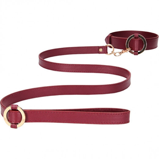OUCH HALO COLLAR WITH LEASH BURDEOS