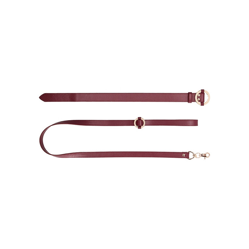 OUCH HALO COLLAR WITH LEASH BURDEOS