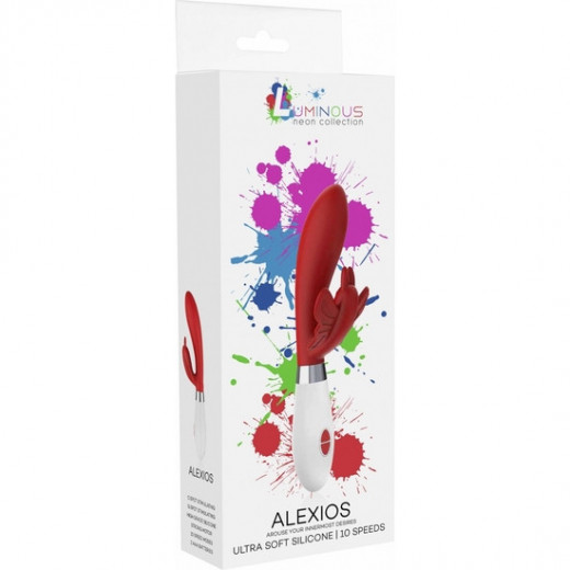 ALEXIOS ULTRA SOFT SILICONE 10 SPEEDS ROJO