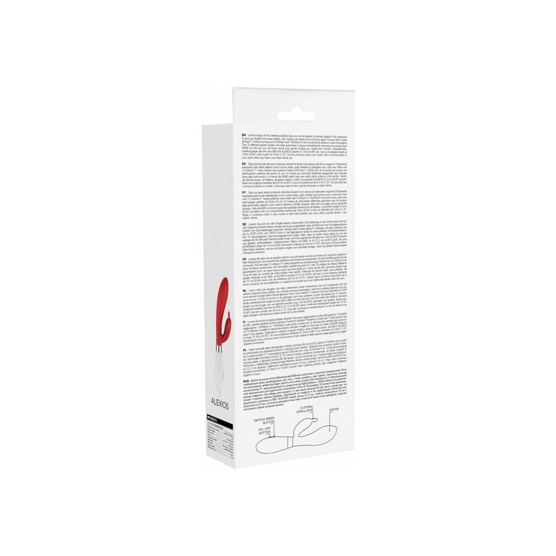 ALEXIOS ULTRA SOFT SILICONE 10 SPEEDS ROJO