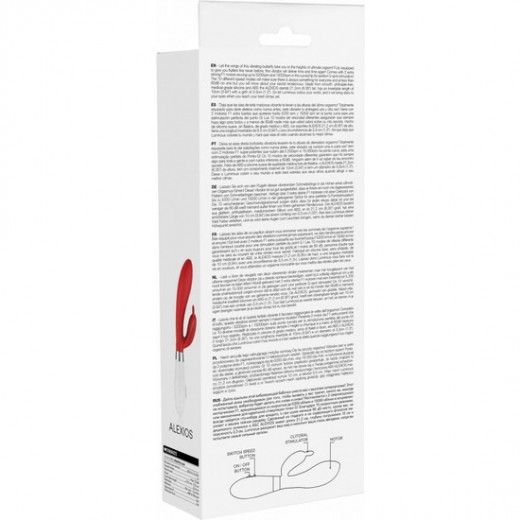 ALEXIOS ULTRA SOFT SILICONE 10 SPEEDS ROJO