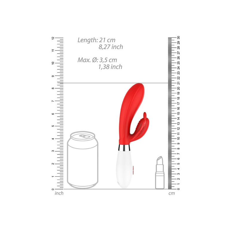 ALEXIOS ULTRA SOFT SILICONE 10 SPEEDS ROJO