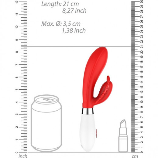 ALEXIOS ULTRA SOFT SILICONE 10 SPEEDS ROJO