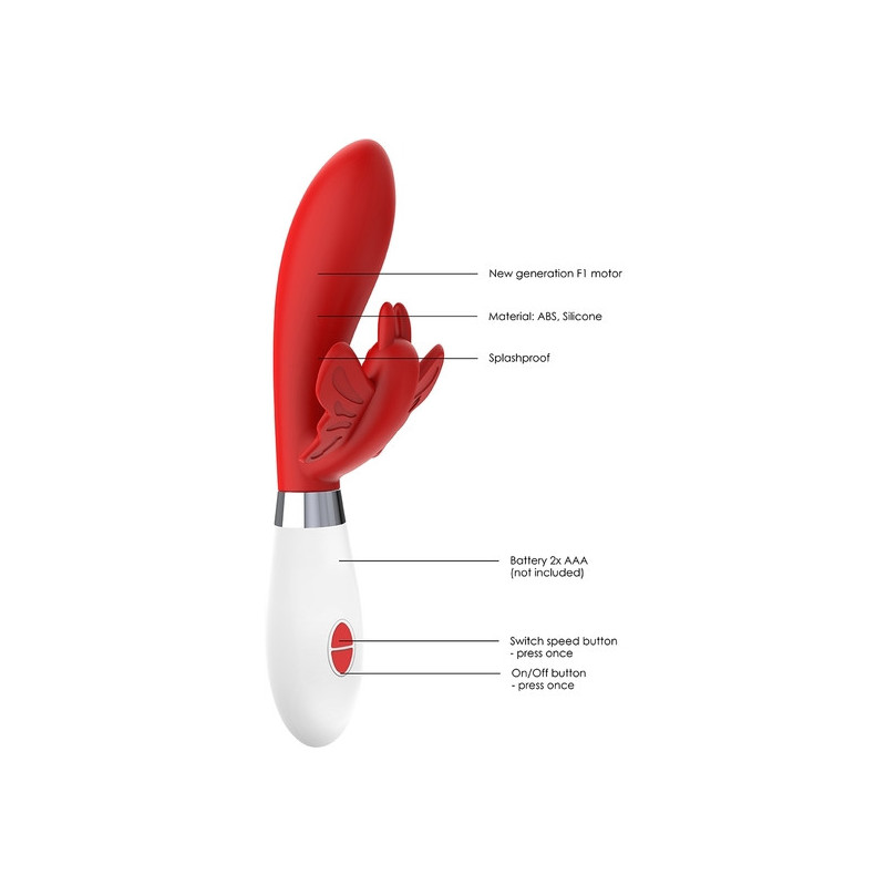 ALEXIOS ULTRA SOFT SILICONE 10 SPEEDS ROJO